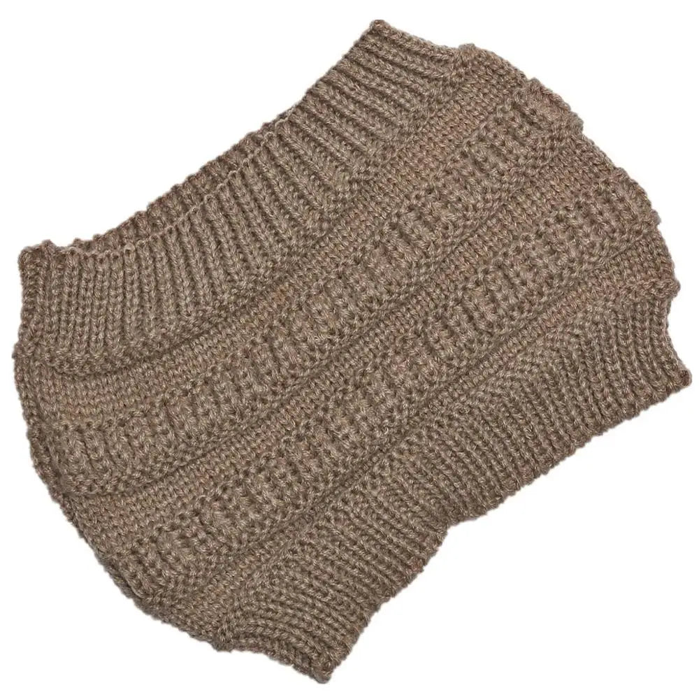 Women’s Ponytail Knitted Beanie-HighTouch