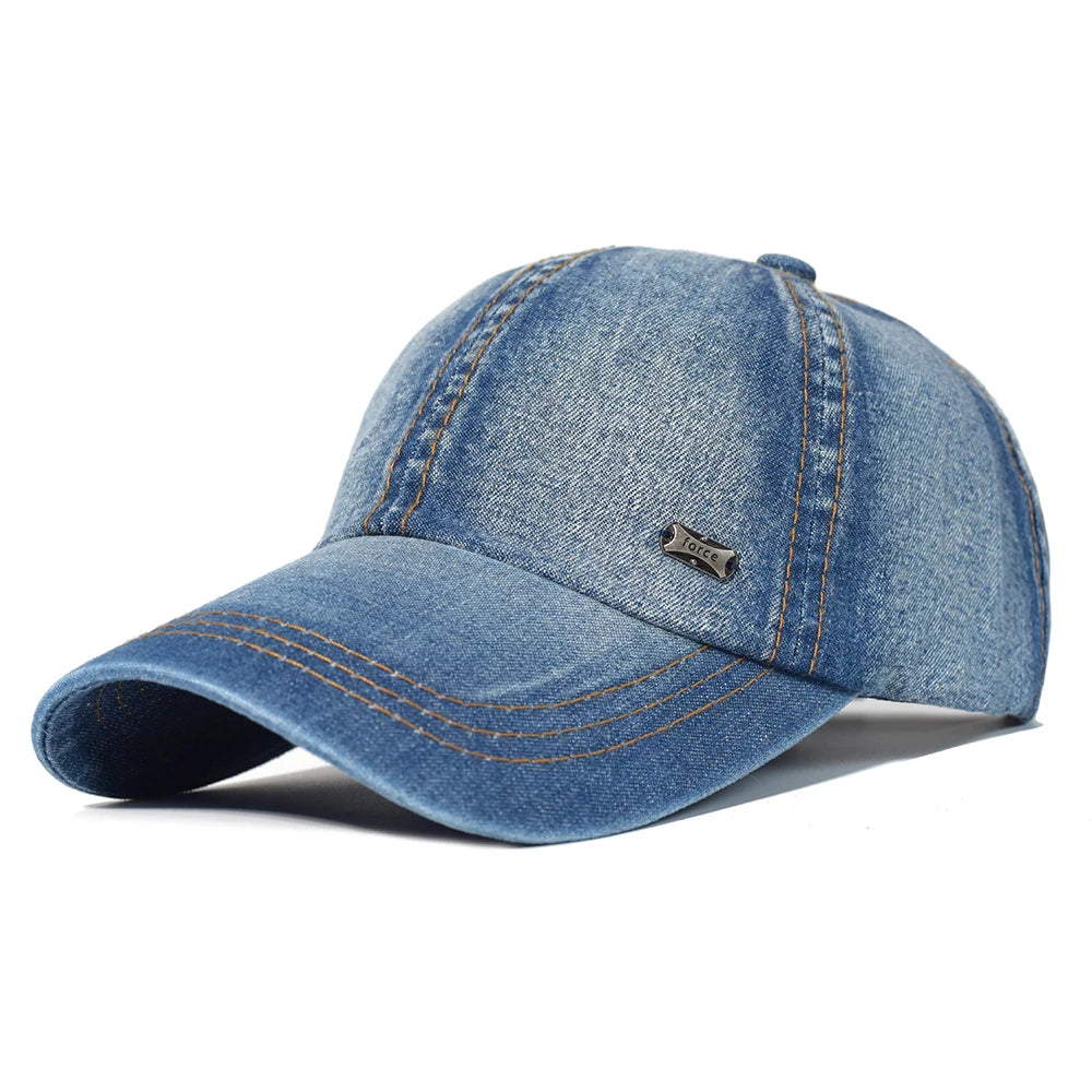Vintage Washed Cotton Low-Profile Baseball Cap – Unisex Adjustable Dad Hat