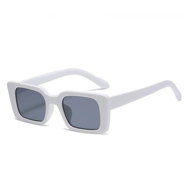 SO&EI Small Rectangle Leopard Sunglasses – Unisex Trendy UV400 Shades