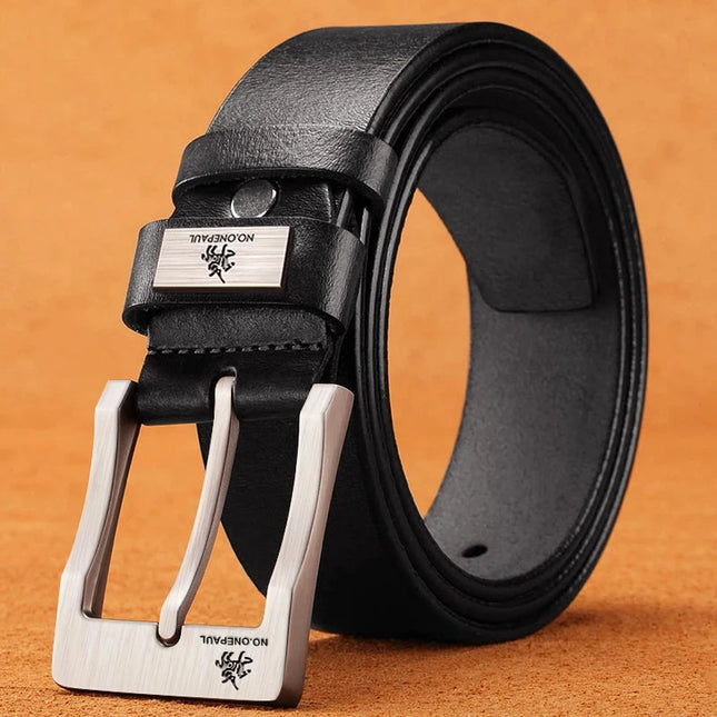 Men’s Leather Buckle Jeans Belt – High-Quality