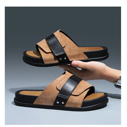 Men’s EVA Flat Slides – Lightweight Non-Slip Summer Beach Sandals