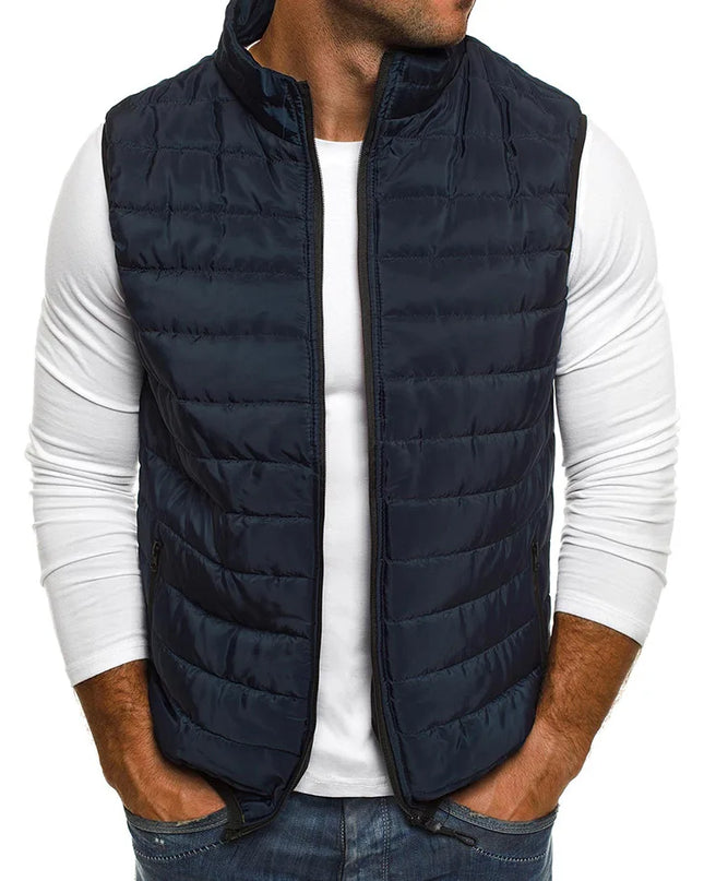 Men’s Cotton-Padded Sleeveless Vest