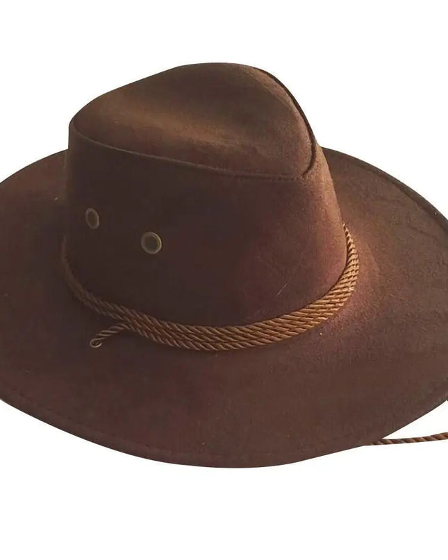 Western Cowboy Hat for Men – Wide Brim Breathable Adjustable Fit Summer Sun Protection