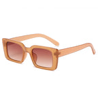 SO&EI Small Rectangle Leopard Sunglasses – Unisex Trendy UV400 Shades-HighTouch