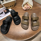 Women's Summer Velcro Sport Sandals – Thick Sole Casual Beach Slides-HighTouch