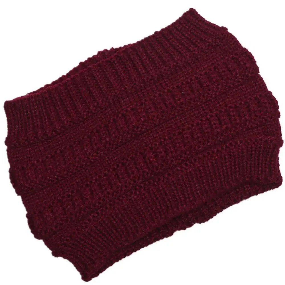 Women’s Ponytail Knitted Beanie-HighTouch