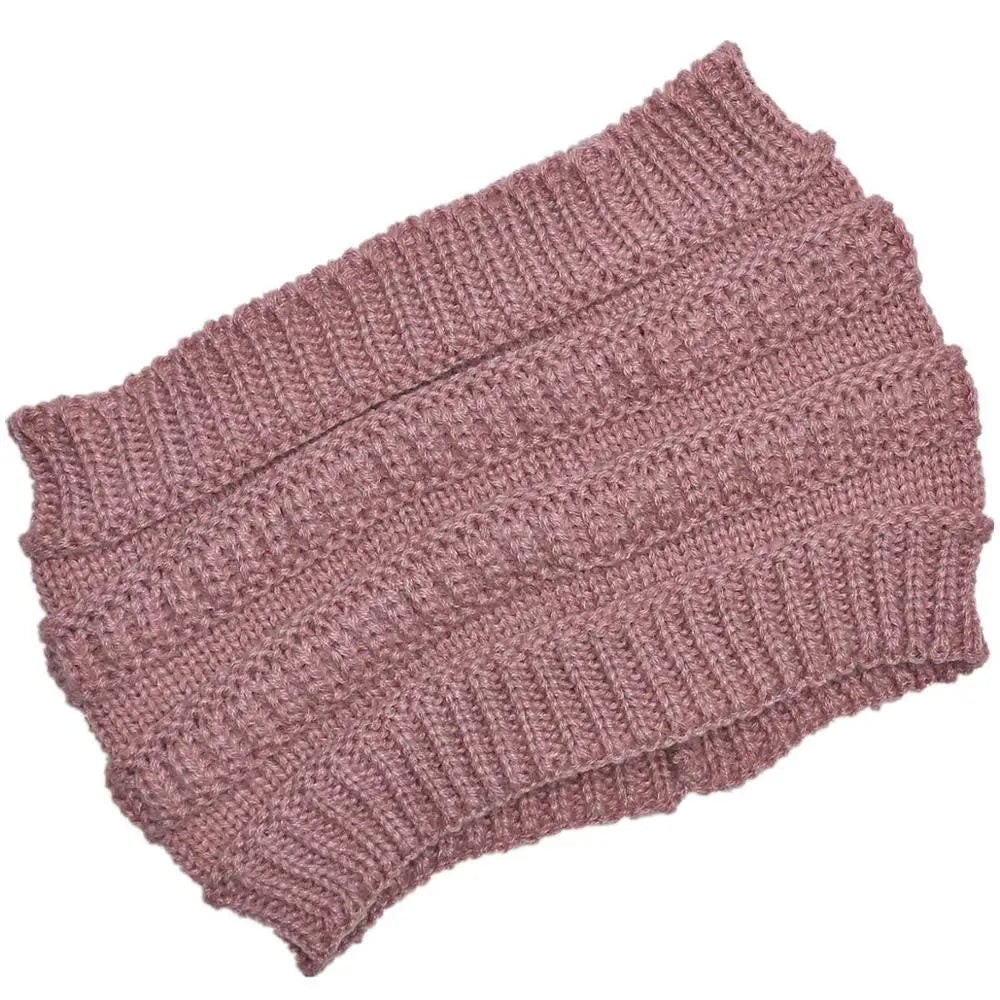 Women’s Ponytail Knitted Beanie-HighTouch