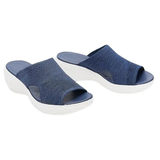 Comfort-Boost Plus-Size Beach Sandals – Hidden Lift, Wide-Fit, All-Day Ease