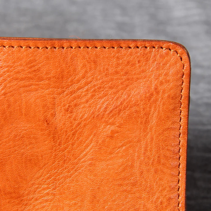 Men's Vintage Cowhide Leather Wallet | Slim Bifold