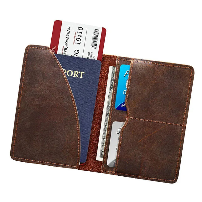 Genuine Cow Leather Passport Wallet