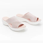 Comfort-Boost Plus-Size Beach Sandals – Hidden Lift, Wide-Fit, All-Day Ease-HighTouch