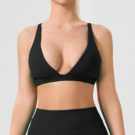 Plus‑Size Quick‑Dry High‑Support Sports Bra – Custom Fit & Comfort