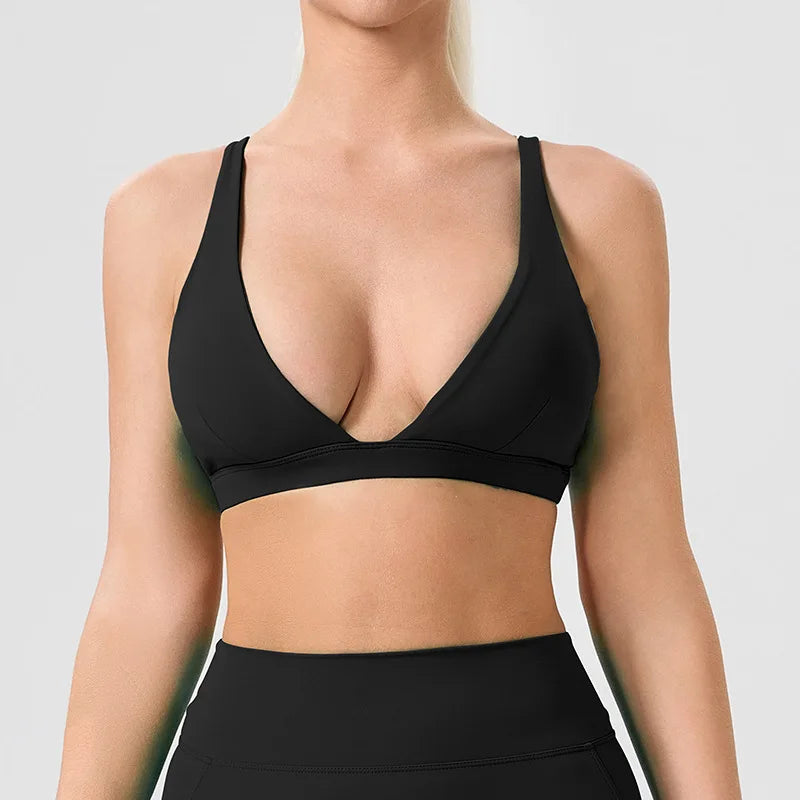 Plus‑Size Quick‑Dry High‑Support Sports Bra – Custom Fit & Comfort-HighTouch