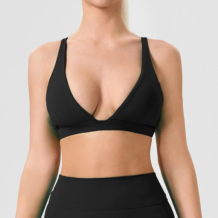 Plus‑Size Quick‑Dry High‑Support Sports Bra – Custom Fit & Comfort-HighTouch
