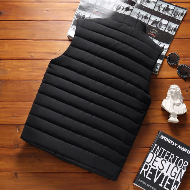 Men’s Cotton-Padded Sleeveless Vest