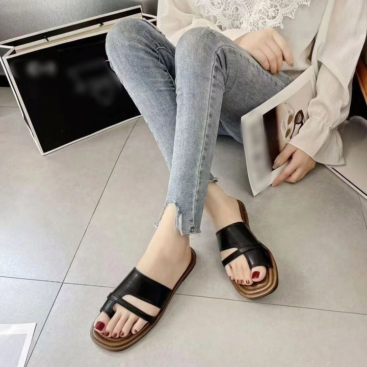 Women's Fashion Sandals – Peep Toe, Strap, Rhinestone Decor-HighTouch