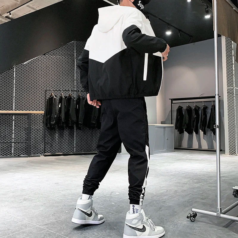 Men’s Hip Hop Tracksuit Set-HighTouch