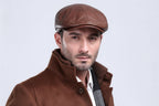 Cowhide Leather Dad Hat Without Ear-HighTouch