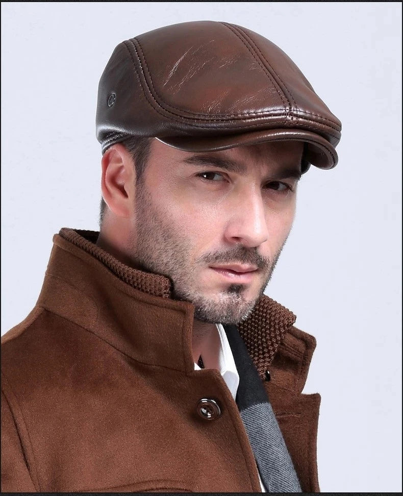 Genuine Cowhide Leather Dad Hat