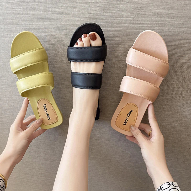 Women's Summer Anti-Slip Sandals – Korean Style Casual Slides-HighTouch