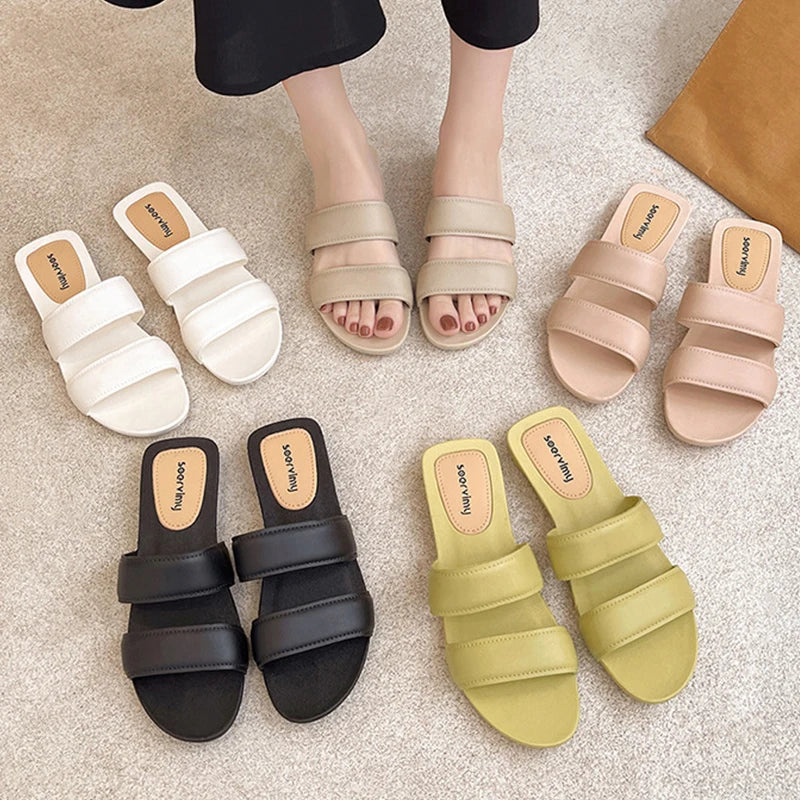 Women's Summer Anti-Slip Sandals – Korean Style Casual Slides-HighTouch