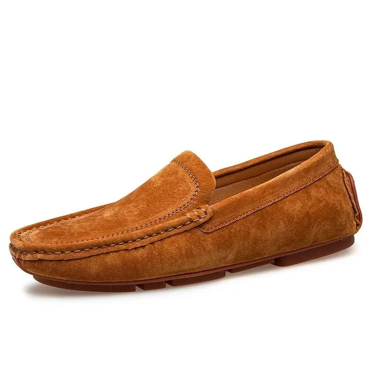 Men’s Suede Loafers with Cushioned Footbed