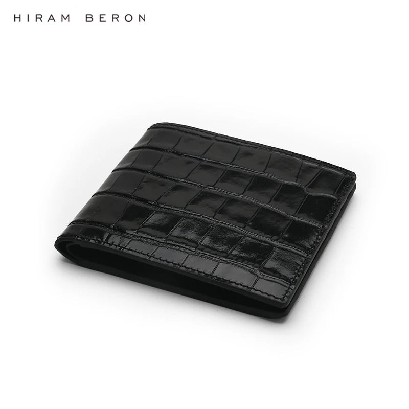 Personalised Croc‑Pattern Billfold Wallet