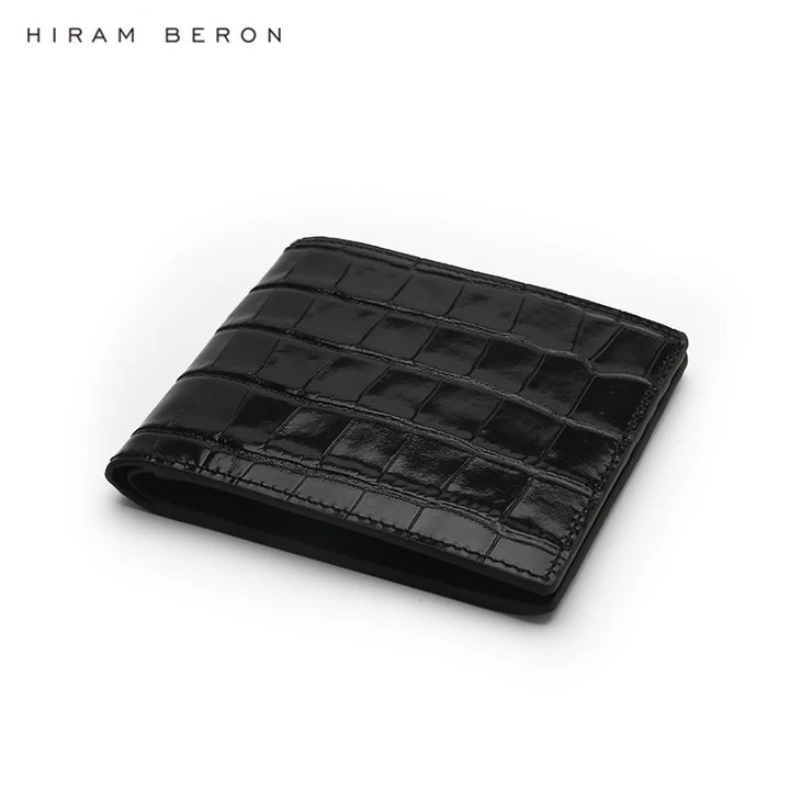Personalised Croc‑Pattern Billfold Wallet-HighTouch