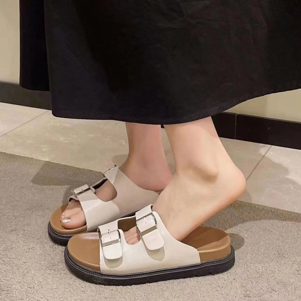 Summer Fashion Sandals for Women – Peep Toe, Lightweight, Rhinestone Decor-HighTouch