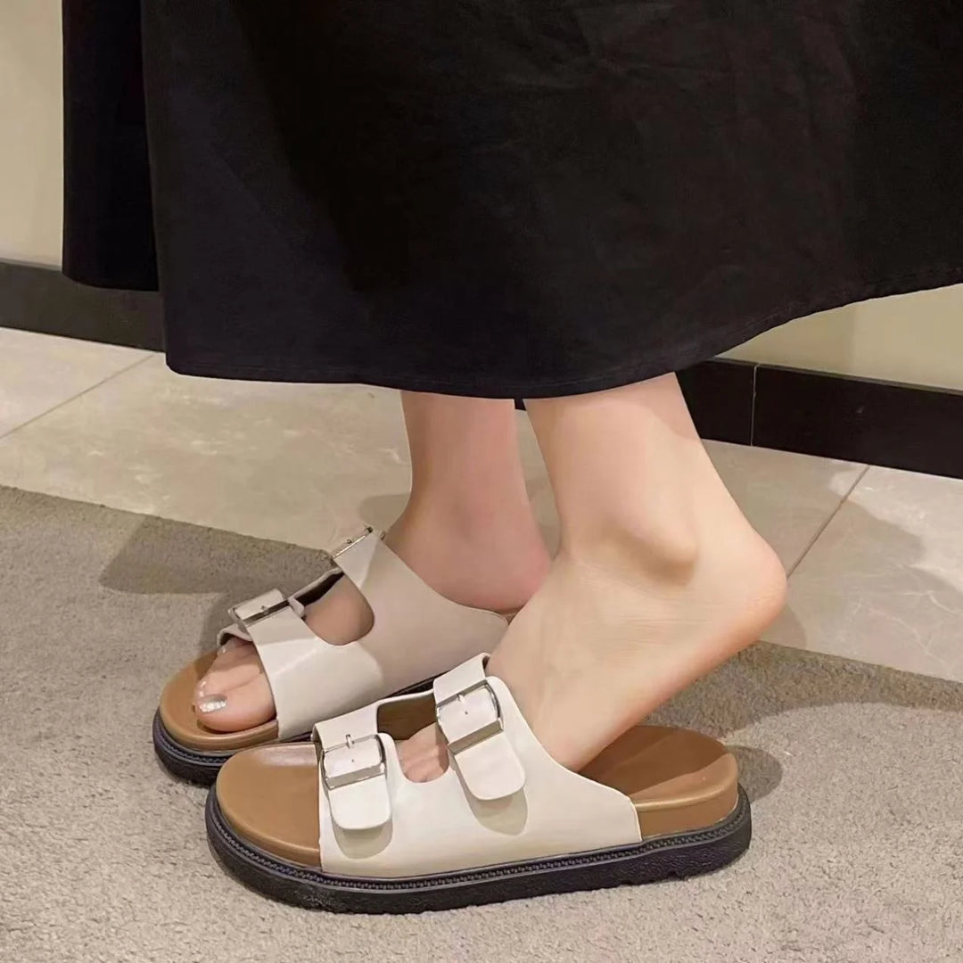 Summer Fashion Sandals for Women – Peep Toe, Lightweight, Rhinestone Decor-HighTouch