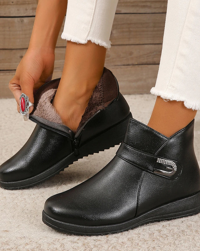 Women’s Warm Winter Snow Boots – Cozy, Non‑Slip Safety