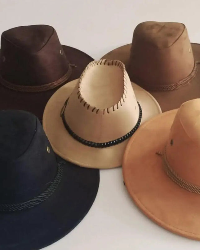 Western Cowboy Hat for Men – Wide Brim Breathable Adjustable Fit Summer Sun Protection