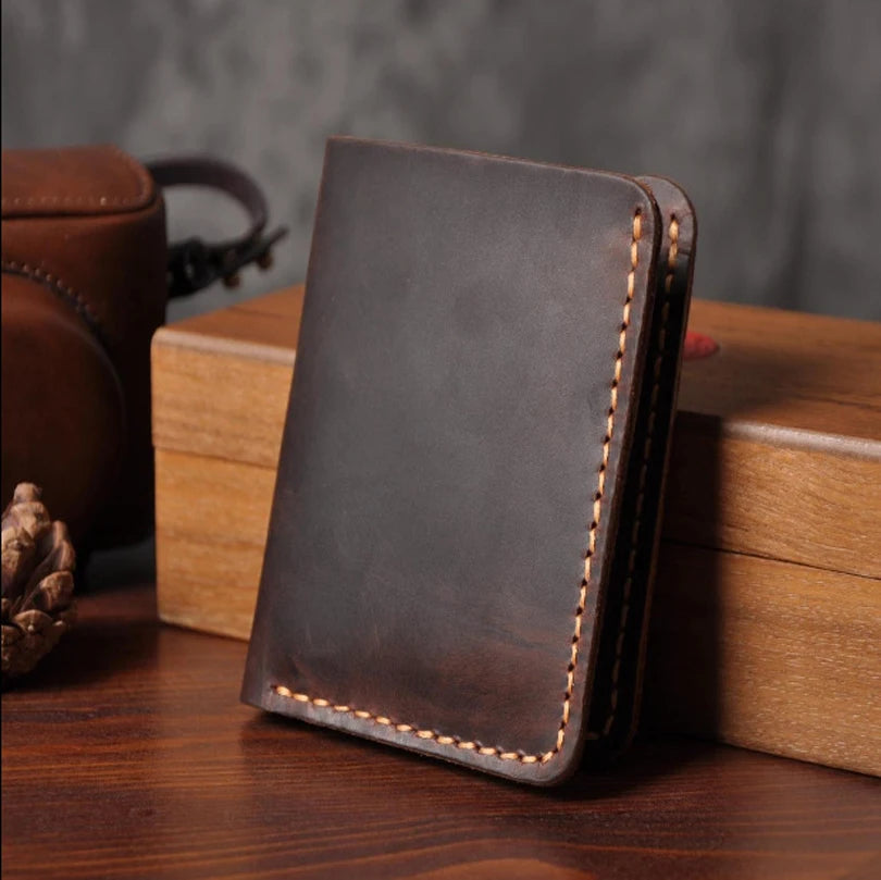 Vintage Crazy Horse Leather Wallet