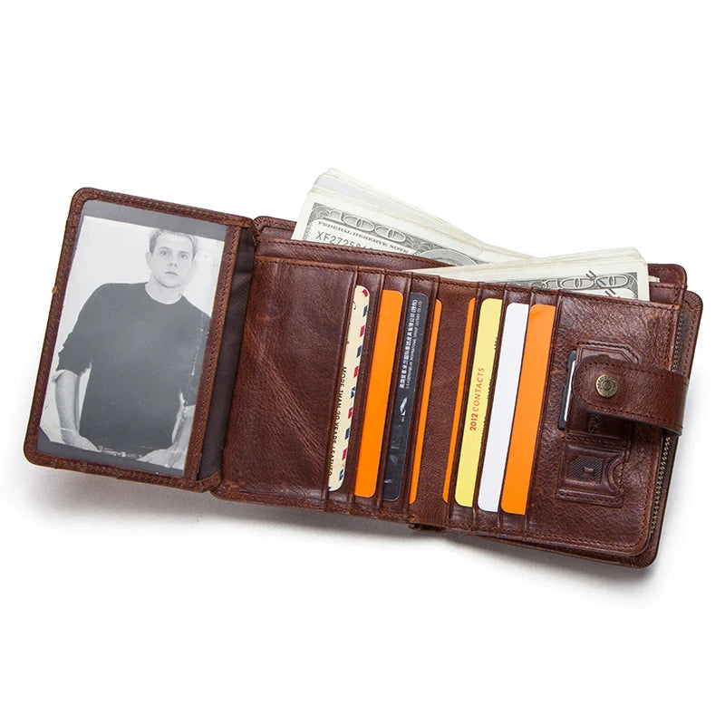 Genuine Leather RFID Wallet