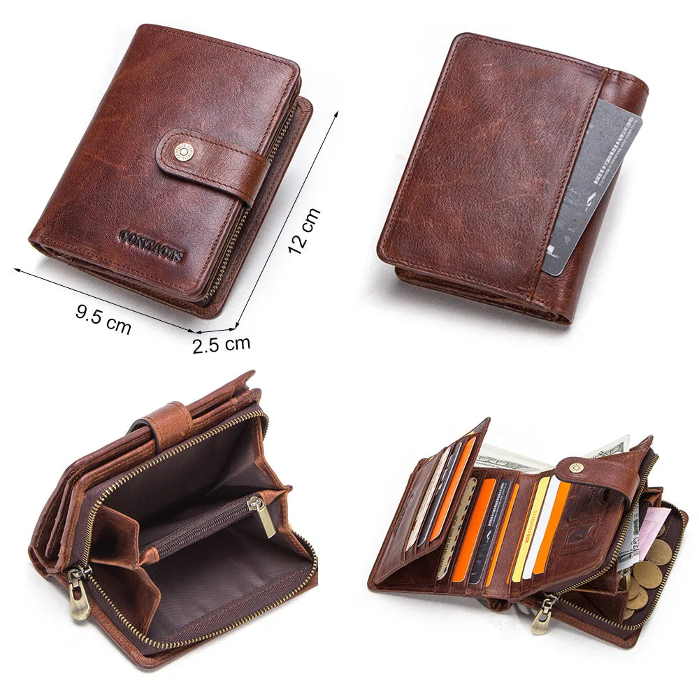 Genuine Leather RFID Wallet