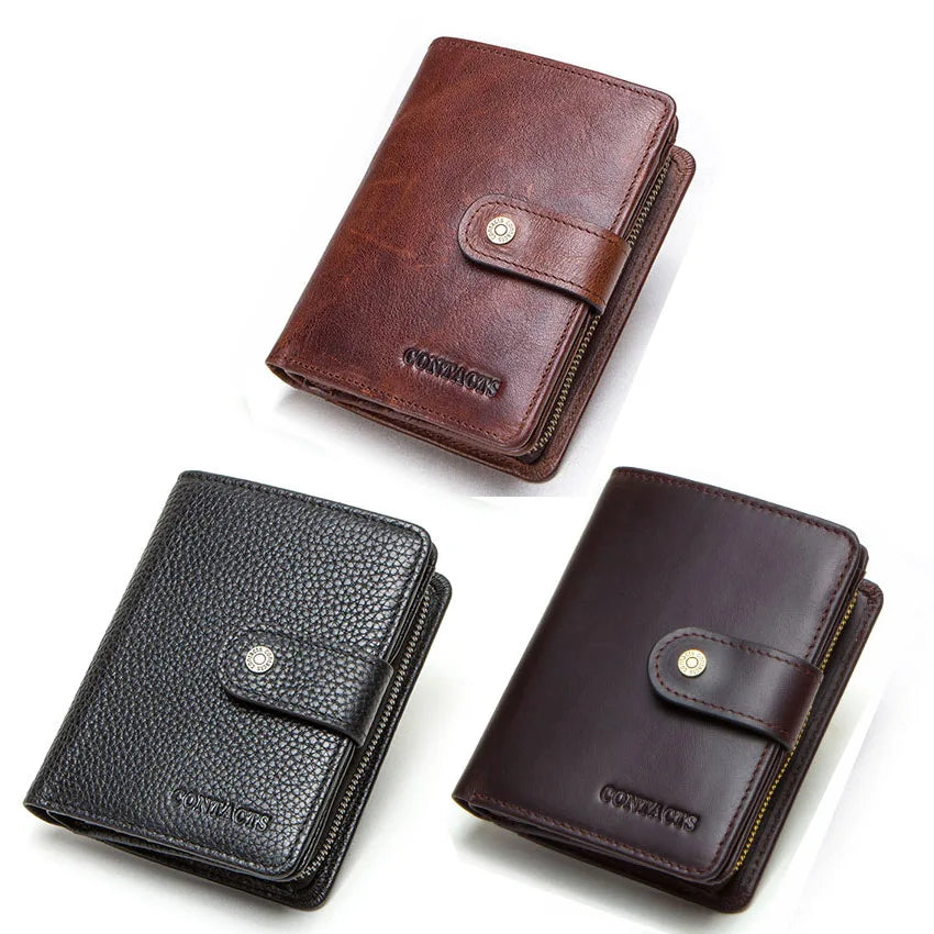 Genuine Leather RFID Wallet