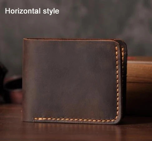 Vintage Crazy Horse Leather Wallet
