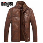 Leather Jacket Men Winter - Thicken Warm Coat-HighTouch