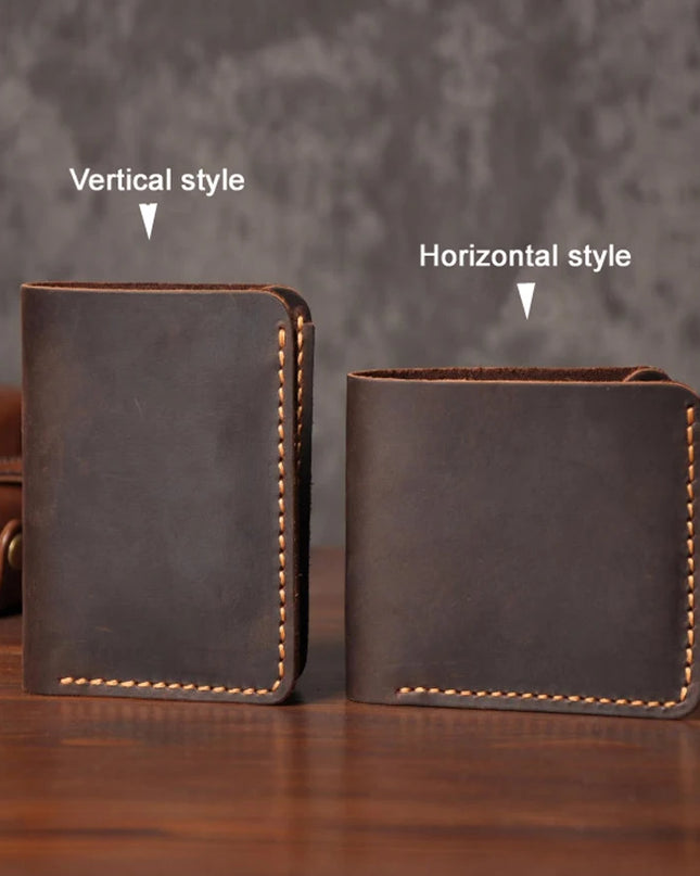 Vintage Crazy Horse Leather Wallet