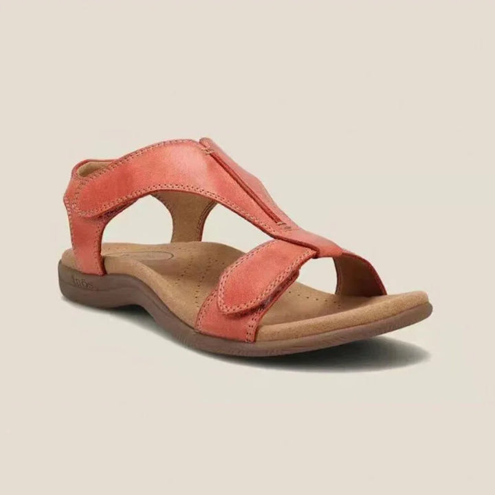Women's Belt Buckle Sandals - Round Hollow-Toe Flat Heel (Size 4-13) | Plus Size Available | HighTouch-HighTouch