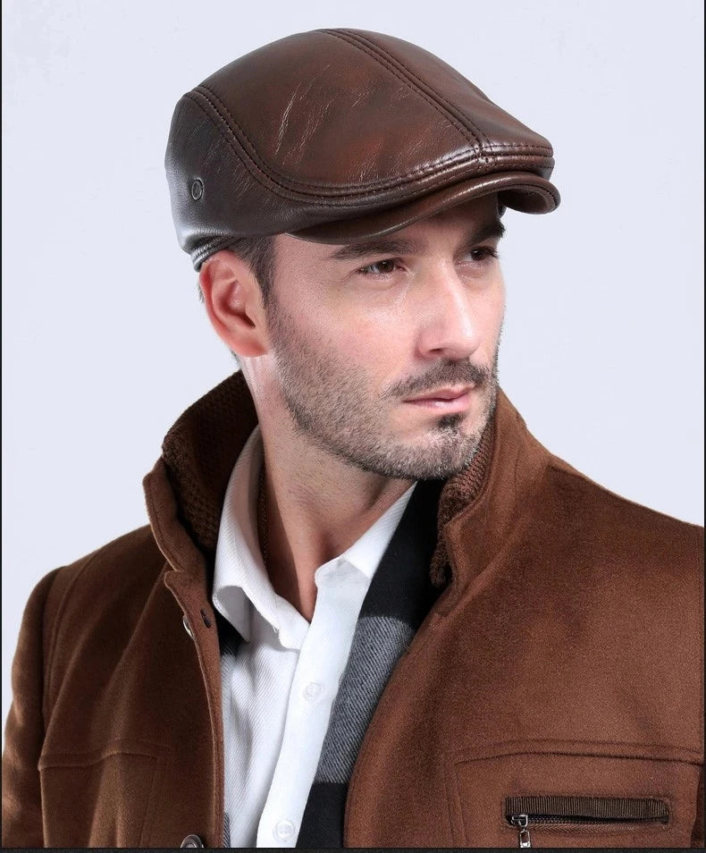 Genuine Cowhide Leather Dad Hat