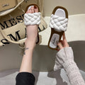 Women's Woven Flat Slide Sandals-HighTouch