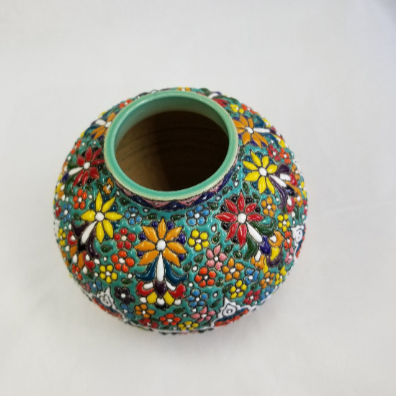 Minakari Wide Mouth Vase