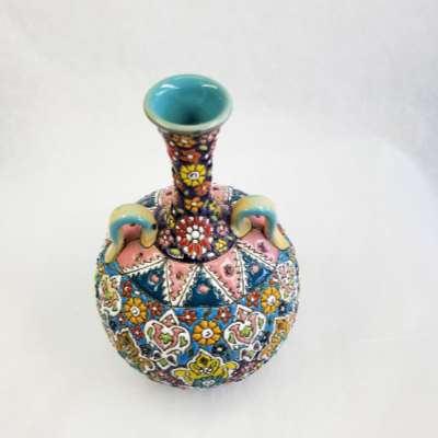 Minakari Two Handle Vase - HighTouch 