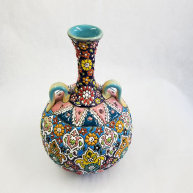 Minakari Two Handle Vase - HighTouch 