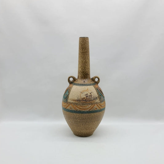 Hand made two handle ceramic vase - HighTouch 