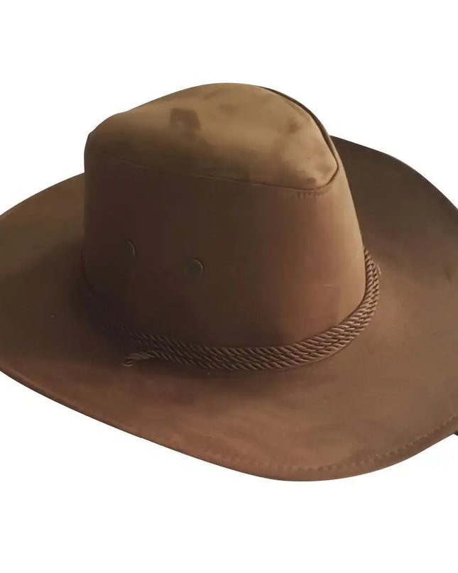 Western Cowboy Hat for Men – Wide Brim Breathable Adjustable Fit Summer Sun Protection
