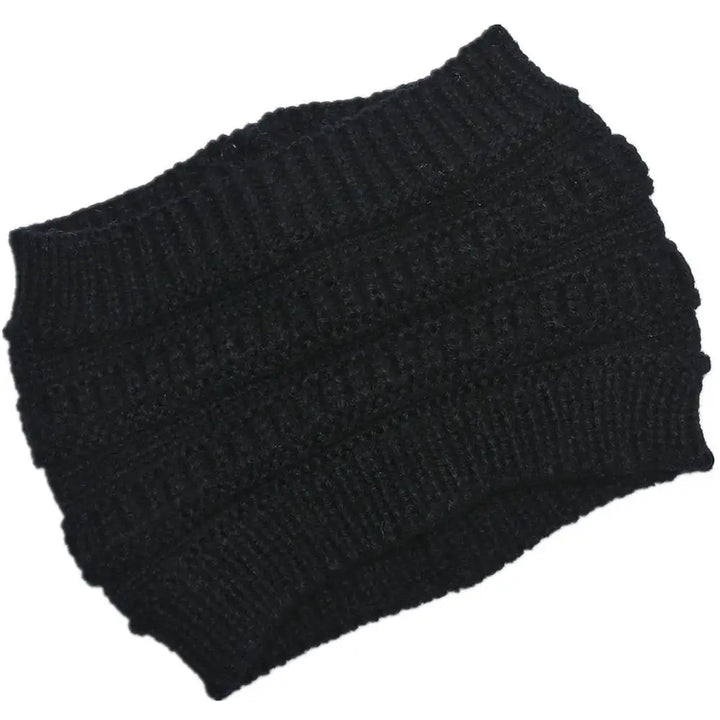 Women’s Ponytail Knitted Beanie-HighTouch