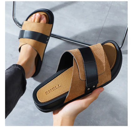 Men’s EVA Flat Slides – Lightweight Non-Slip Summer Beach Sandals