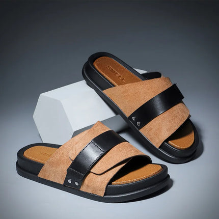 Men’s EVA Flat Slides – Lightweight Non-Slip Summer Beach Sandals